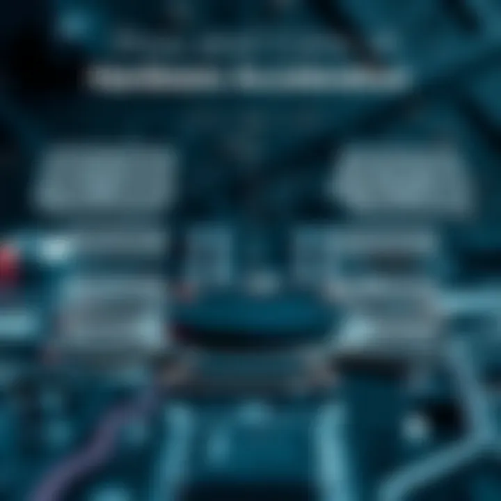 Diagram showcasing the advantages and disadvantages of hardware acceleration