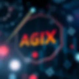 Visual representation of AGIX blockchain technology