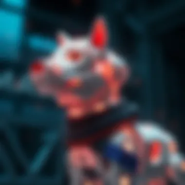 Conceptual illustration of blockchain technology integration