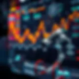 Conceptual illustration of AI algorithms analyzing market trends