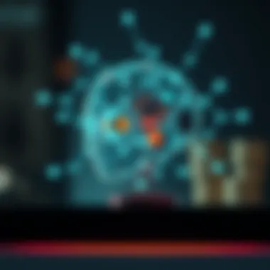 AI Revolutionizing Financial Services Conceptual illustration of AI integration in financial services