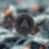 Visual representation of ARPA token features in decentralized data privacy.