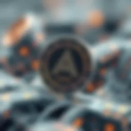 Visual representation of ARPA token features in decentralized data privacy.