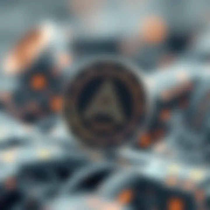 Visual representation of ARPA token features in decentralized data privacy.