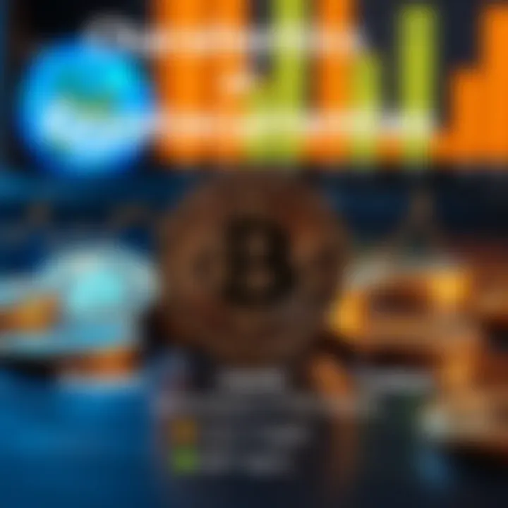 An infographic showcasing different cryptocurrencies and their characteristics