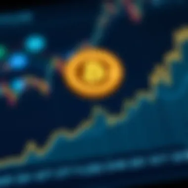 A graph illustrating investment projections for various cryptocurrencies