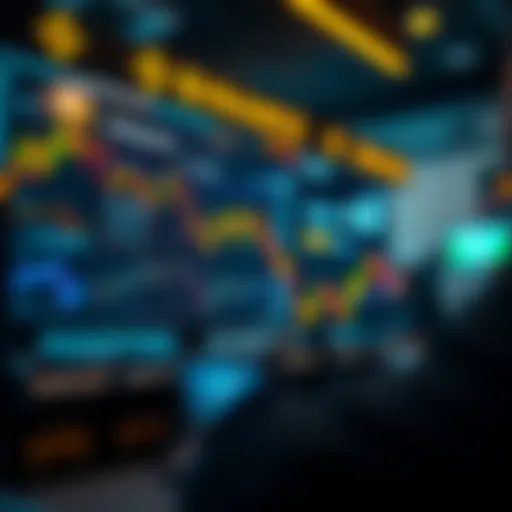 Dynamic representation of cryptocurrency trading