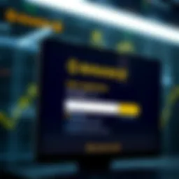 User registration interface on a cryptocurrency exchange