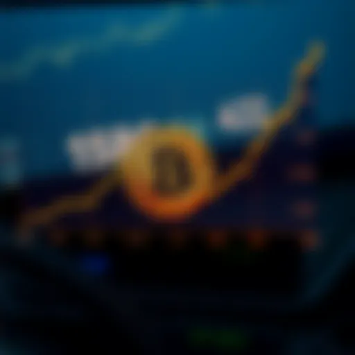 Graph showing Bitcoin monthly returns over time