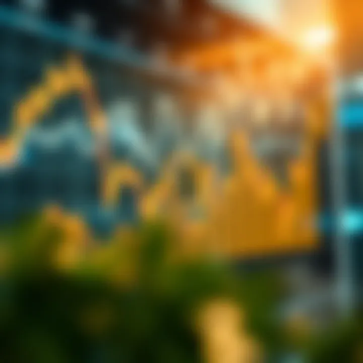 Graph showing Bitcoin price trends