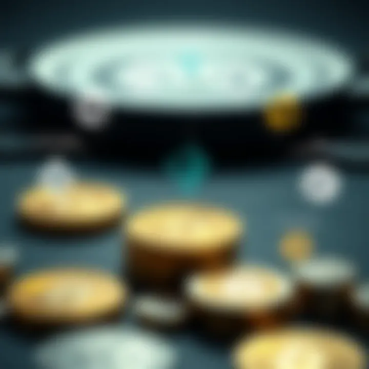 Cryptocurrency Investment Strategies A conceptual diagram of cryptocurrency investment strategies and risk management.