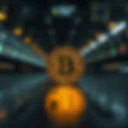 Visual representation of blockchain technology