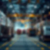 Illustration representing blockchain's impact on supply chain transparency