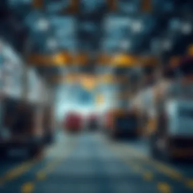 Illustration representing blockchain's impact on supply chain transparency