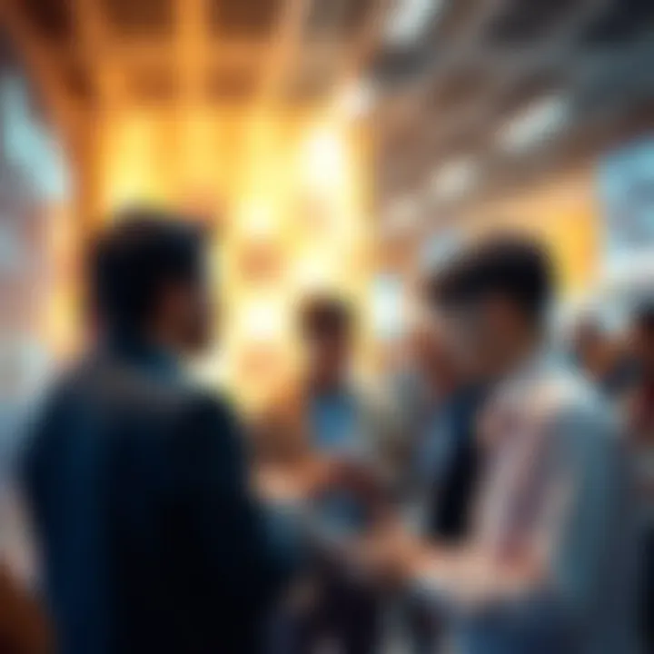 Interaction among various blockchain participants