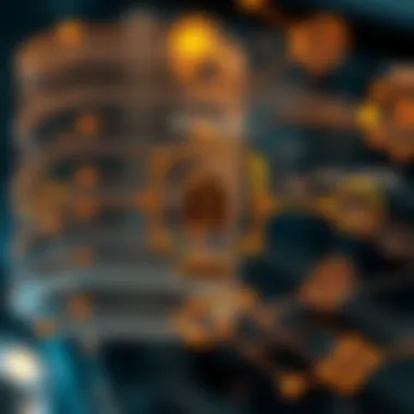 Diagram showcasing the relationship between blockchain technology and token unlocking