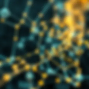 Blockchain technology visual representation