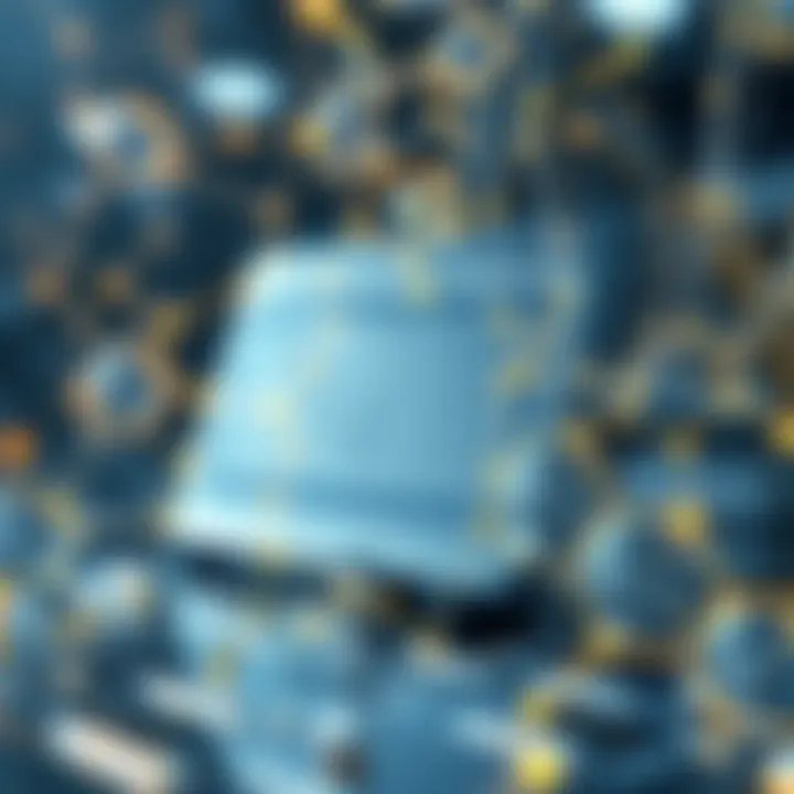 Blockchain Technology and ESG Transparency Conceptual image of blockchain technology enhancing transparency in ESG