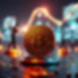 Illustration depicting the evolution of blockchain technology