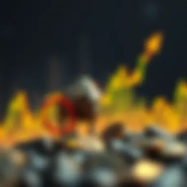 Bull market graph representing financial growth