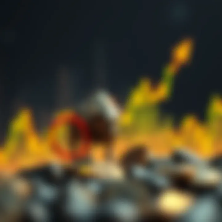 Bull market graph representing financial growth