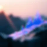 Bullish wedge pattern representation in financial charts