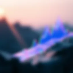 Bullish wedge pattern representation in financial charts