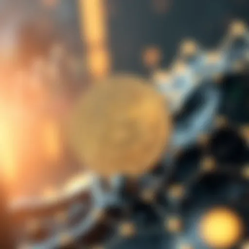 Visual representation of the CGPT coin in a digital ecosystem