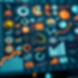 Visual representation of various chart icons
