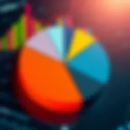 A vibrant pie chart illustrating data distribution