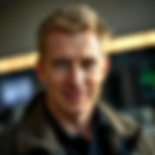 The Visionary Innovator: Chris Larsen Portrait of Chris Larsen showcasing his innovative spirit