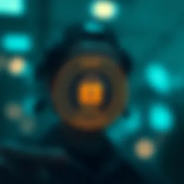 Secure Identity Verification with Civic Coin An illustration representing secure identity verification through blockchain technology