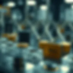 Visual representation of blockchain technology in payment systems