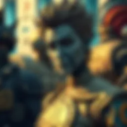 Artistic representation of cryptocurrency characters in a comic