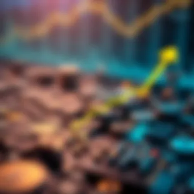 Growth of Blockchain in Finance Graph illustrating the growth of blockchain technology in finance