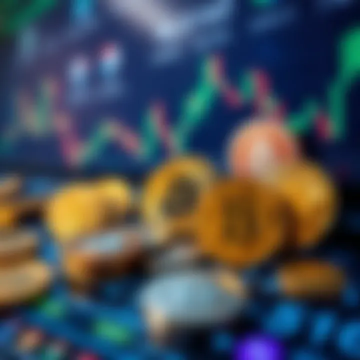 Diverse cryptocurrencies displayed on a digital platform