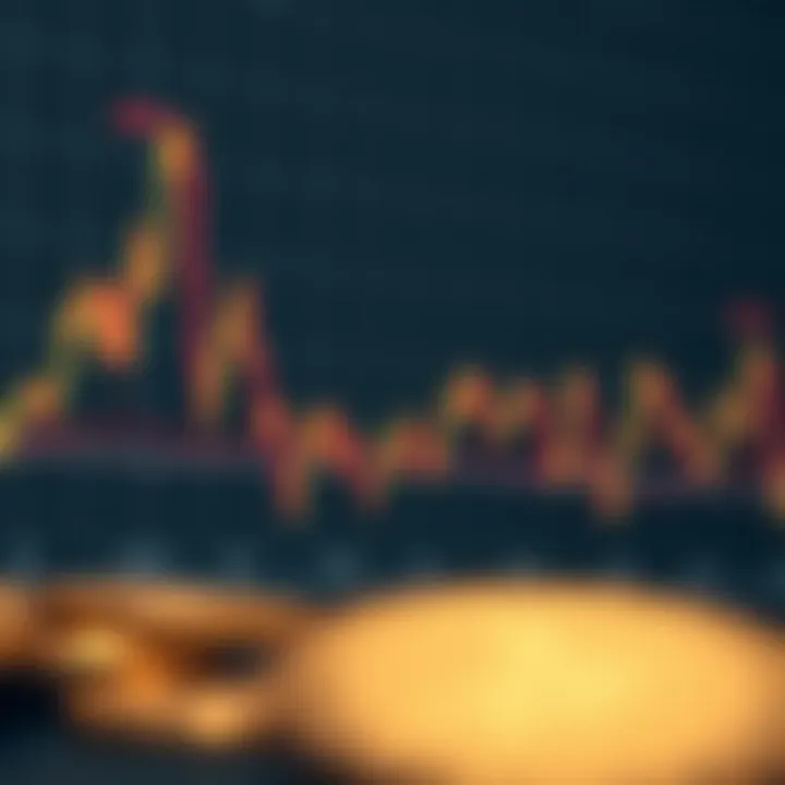 Graph illustrating cryptocurrency market trends