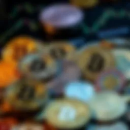 Diverse types of cryptocurrencies represented visually