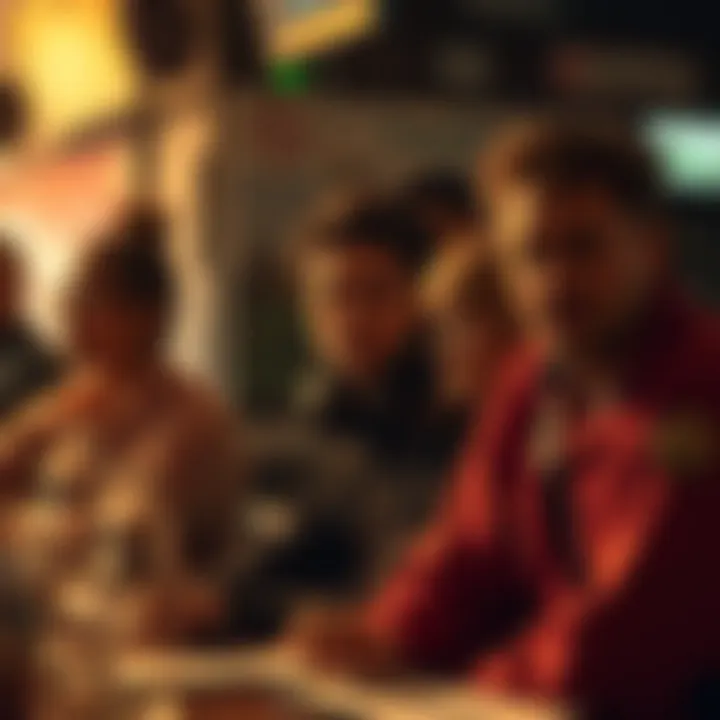 Visual representation of community characteristics and their roles