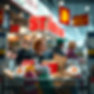 Illustration of consumer spending habits and their impact on the economy