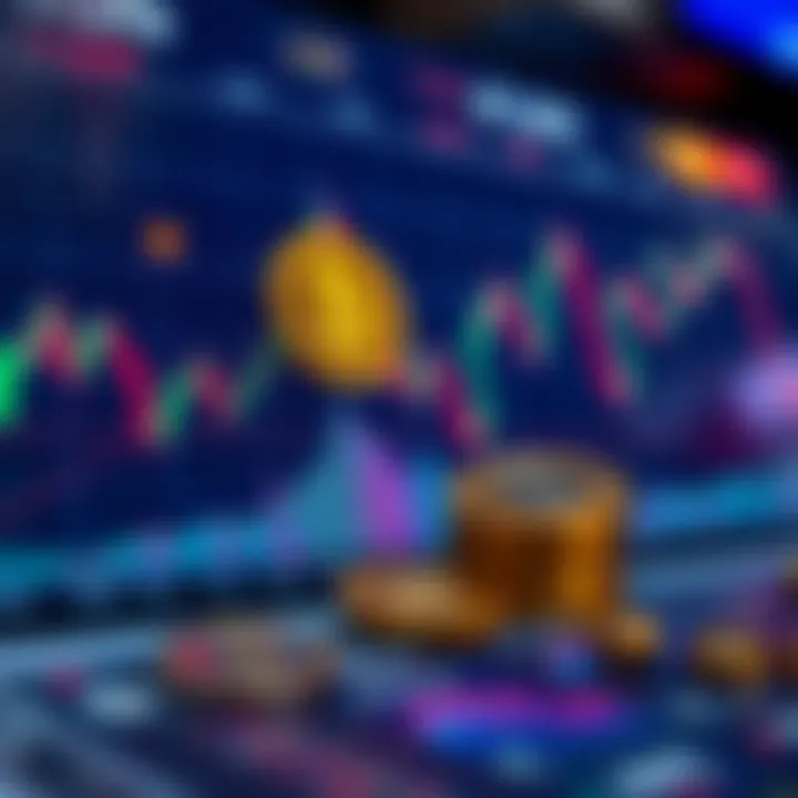 Market trends and analysis chart in cryptocurrency