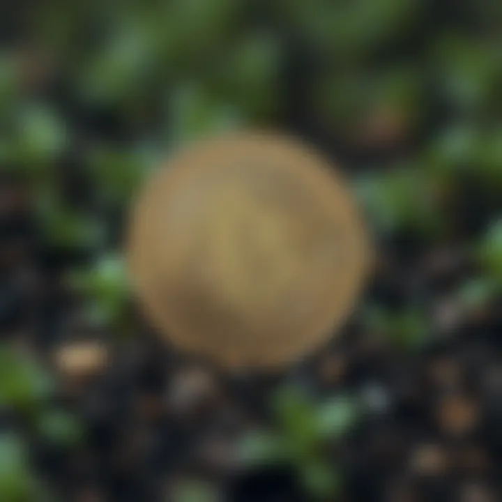 Cryptocurrency and Sustainable Practices Visual representation of cryptocurrency's impact on sustainable practices