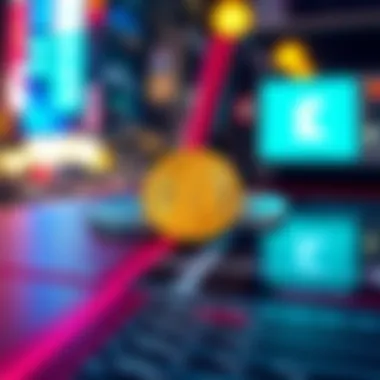 A diagram showing the interaction between cryptocurrencies and traditional currency systems