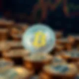 Conceptual representation of cryptocurrency