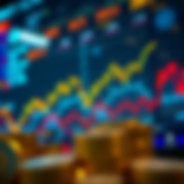 Visual representation of cryptocurrency market dynamics