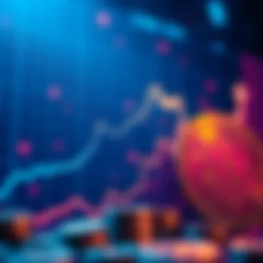 Graph illustrating the rise of cryptocurrency market