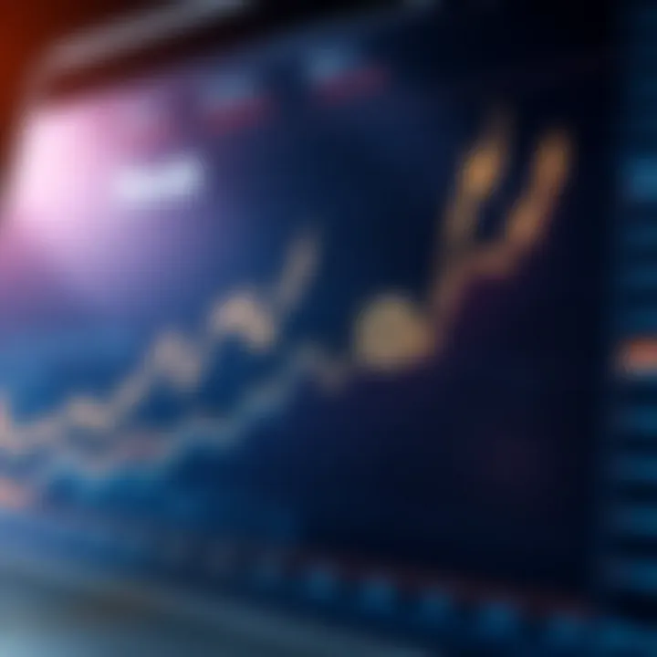 Graph showcasing market trends of cryptocurrencies