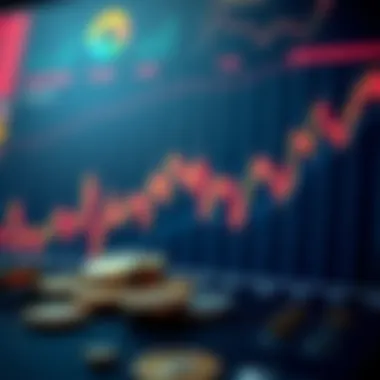 A graph showing cryptocurrency market trends and price fluctuations