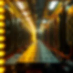 A graphical representation of cryptocurrency mining operations