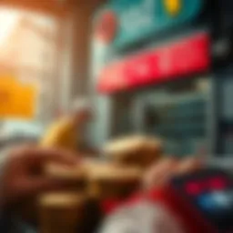 Currency exchange illustration